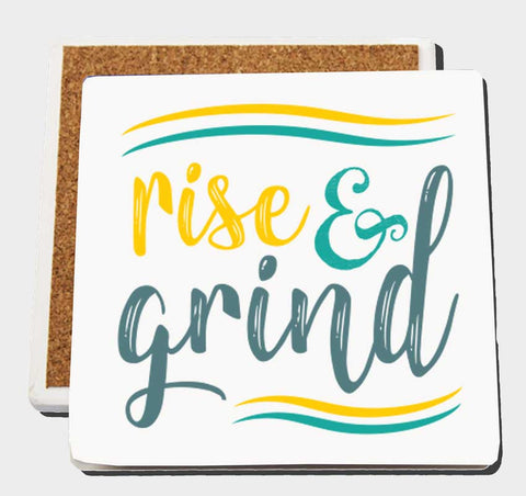 Rise and Grind - Sandstone Coasters - Set of 4