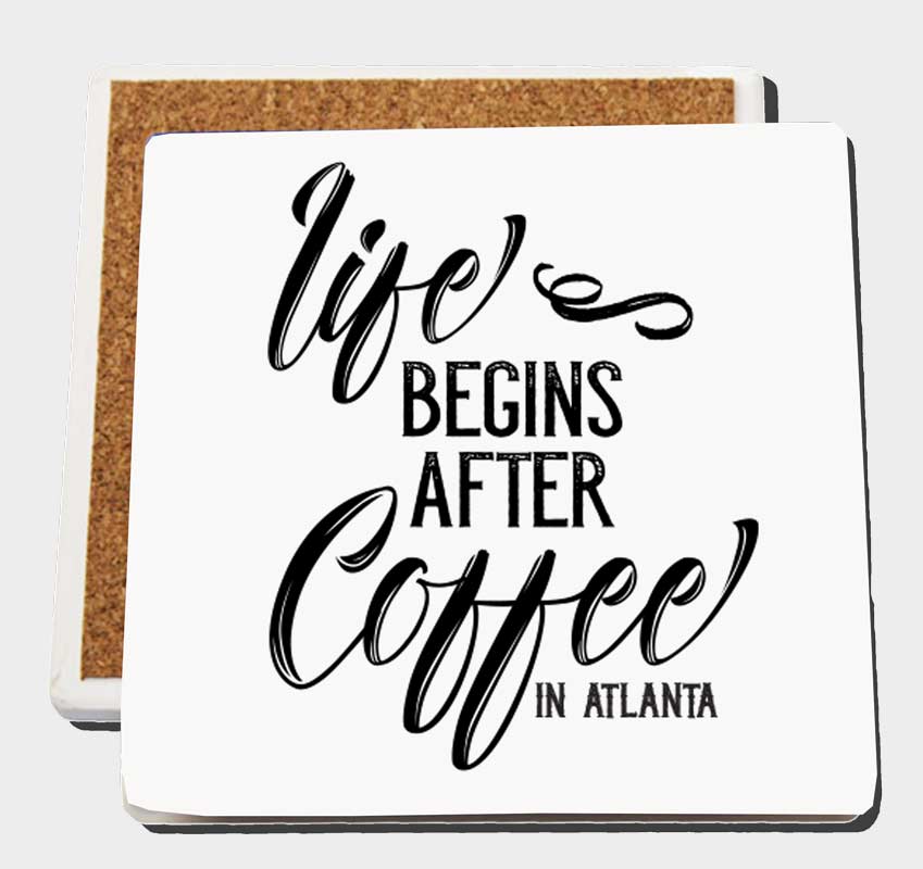 Life After Coffee - Sandstone Coasters - Set of 4